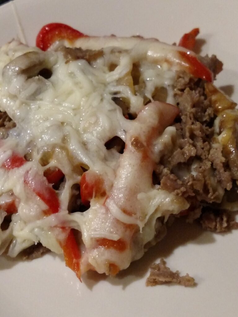 Keto Philly Cheesesteak Casserole
