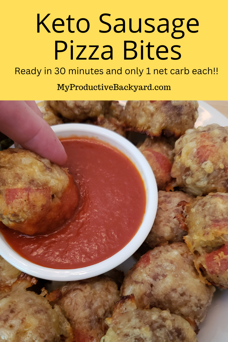 Keto Sausage Pizza Bites My Productive Backyard