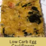 Low Carb Egg Cauliflower Casserole Pinterest Pin