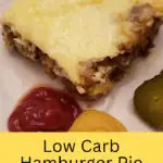 Low Carb Hamburger Pie Pinterest Pin