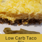 Low Carb Taco Pie Pinterest Pin