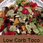 Low Carb Taco Salad Pinterest Pin