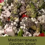 Mediterranean Garden Salad Pinterest Pin