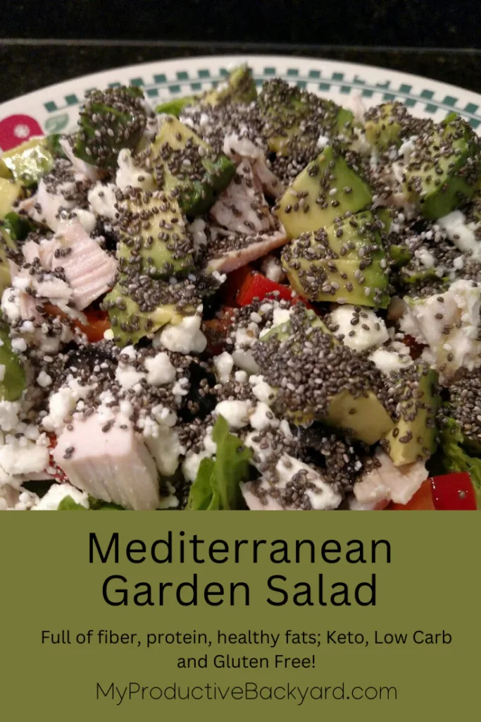 Mediterranean Garden Salad Pinterest Pin