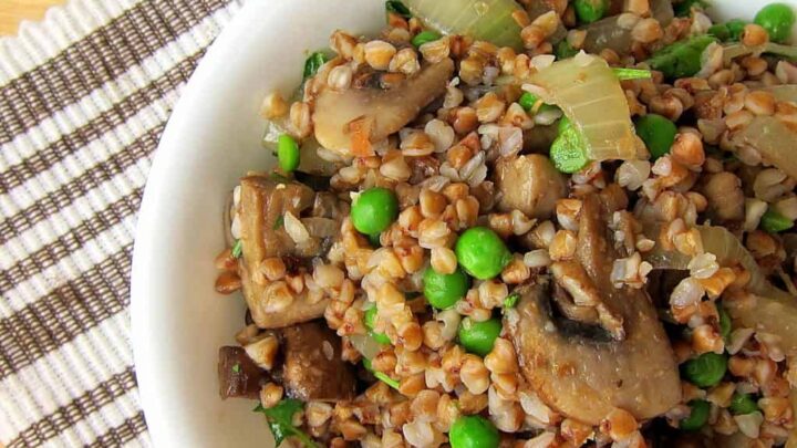 Image for Buckwheat Kasha Recipe with Mushrooms and Onions