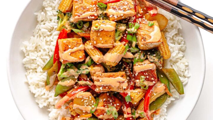 Image for Salmon Stir Fry (Easy Salmon Dinner Idea!)