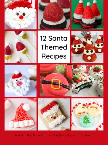 12 Santa Themed Recipes Pinterest Pin