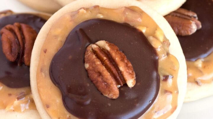 Image for Million Dollar Candy Bar Cookies (Caramel Shortbread Cookies)