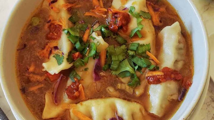 Image for Vegetarian Dumplings Soup