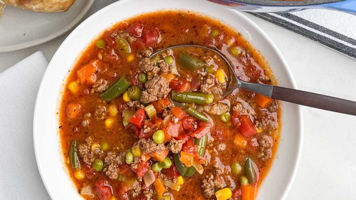 Image for Ground Beef Vegetable Soup Recipe