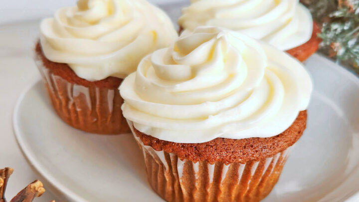 Image for Gingerbread Cupcakes with Eggnog Cream Cheese Frosting