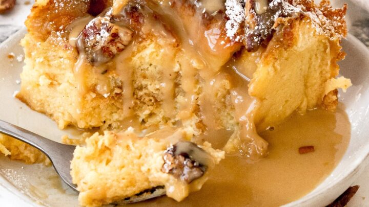 Image for Eggnog Bread Pudding + Brown Butter Rum Glaze