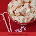 Peppermint Candy Cane Fudge Pinterest Pin