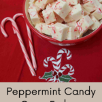 Peppermint Candy Cane Fudge Pinterest Pin