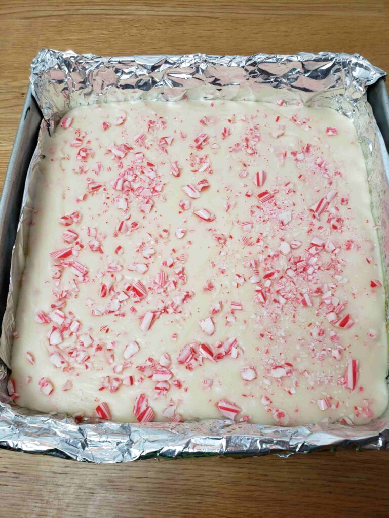 candy canes sprinkled on top