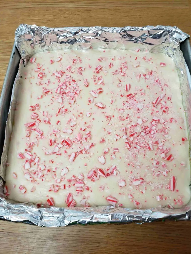 candy canes sprinkled on top