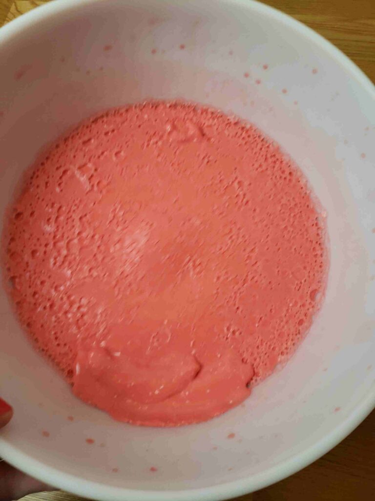 Jell-o mixture chilled