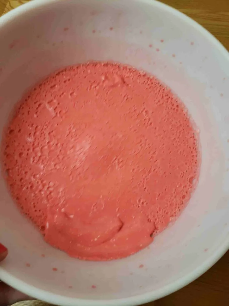 Jell-o mixture chilled