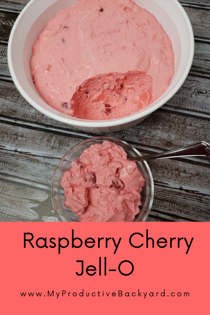 Raspberry Cherry Jell-O Pinterest Pin