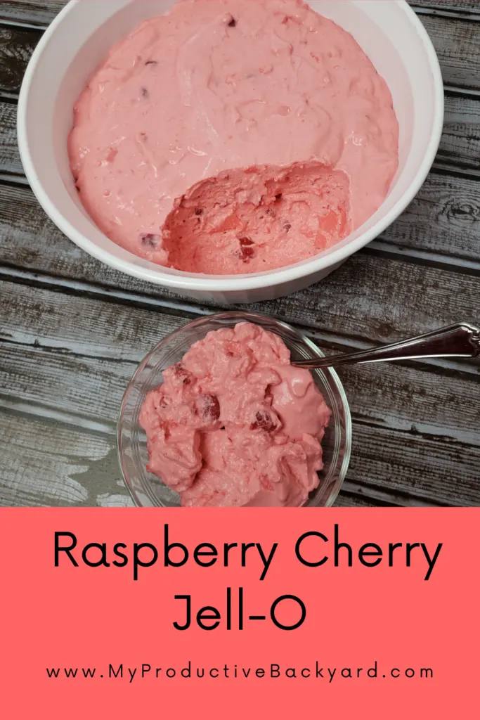 Raspberry Cherry Jell-O Pinterest Pin