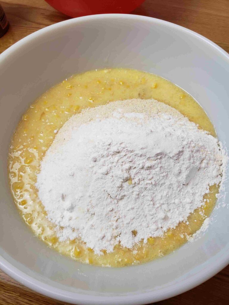 dry and wet ingredients combined