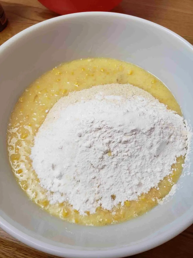 dry and wet ingredients combined
