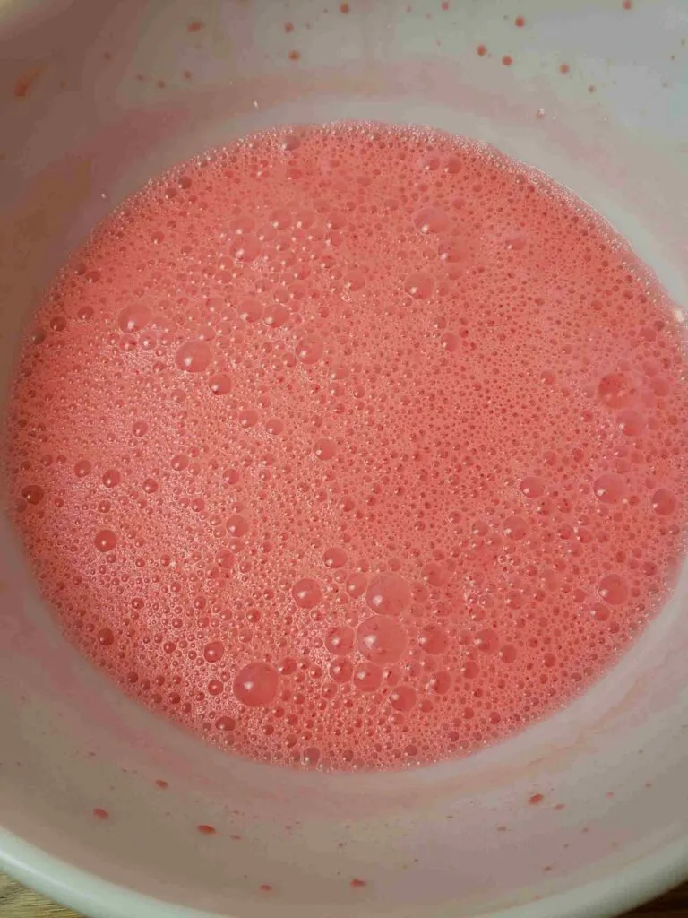 jell-o mixture blended
