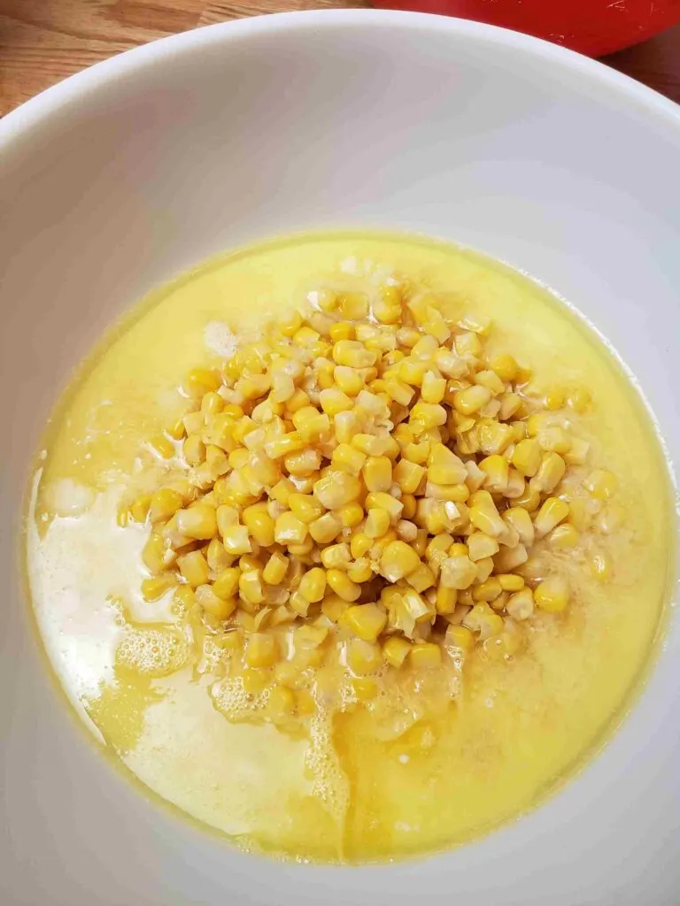 rest of wet ingredients added to butter