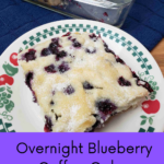Overnight Blueberry Coffee Cake Pinterest Pin