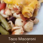Taco Macaroni Casserole Pinterest Pin
