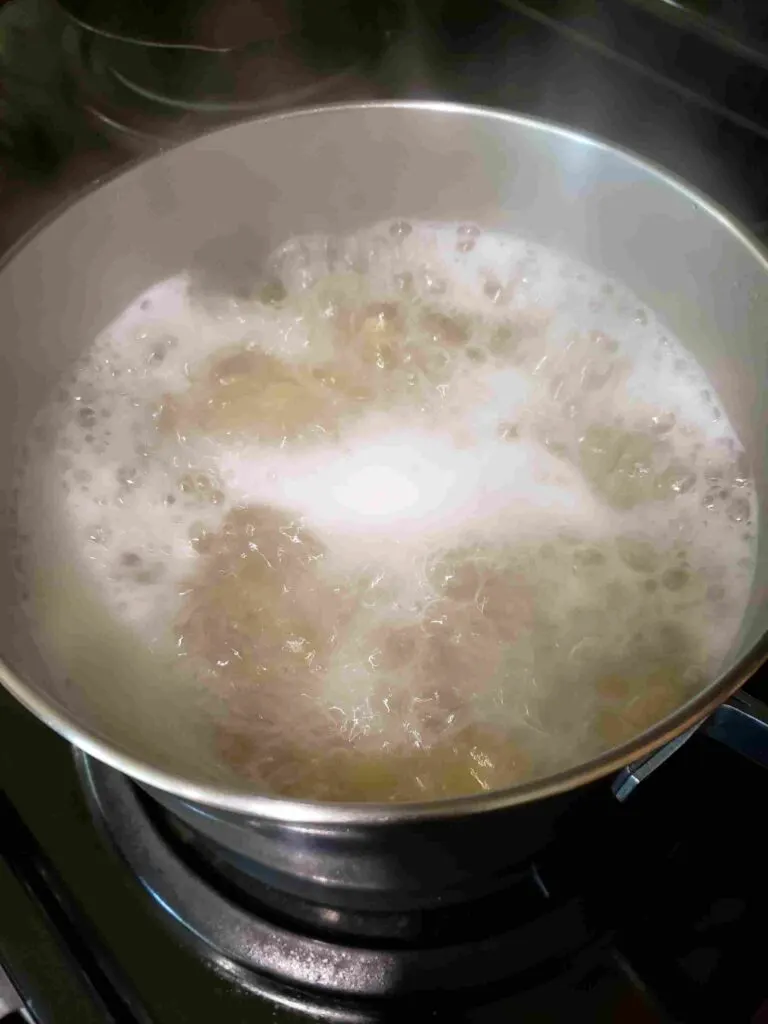 pasta boiling