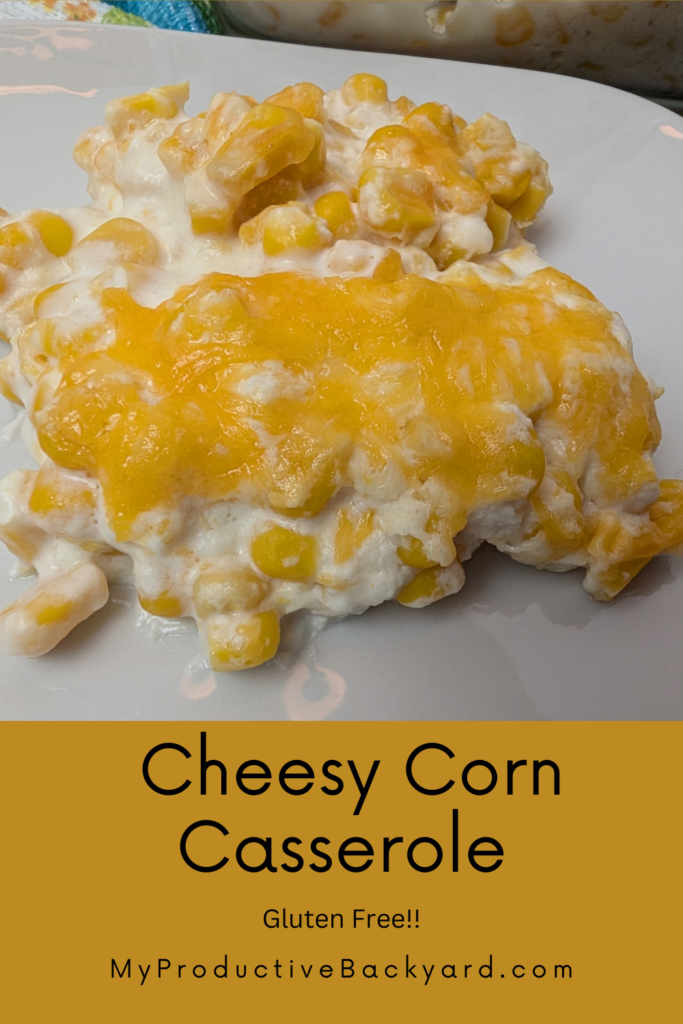 Cheesy Corn Casserole Pinterest Pin