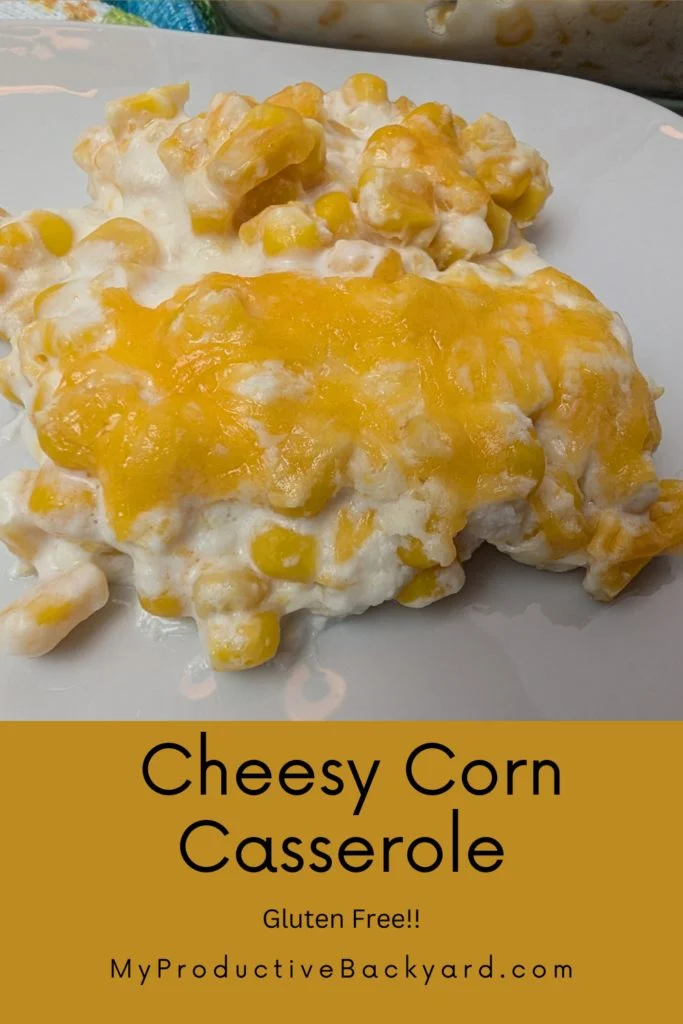 Cheesy Corn Casserole Pinterest Pin