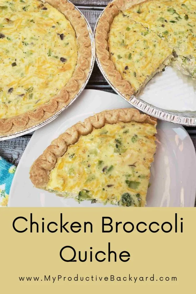 Chicken Broccoli Quiche Pinterest Pin
