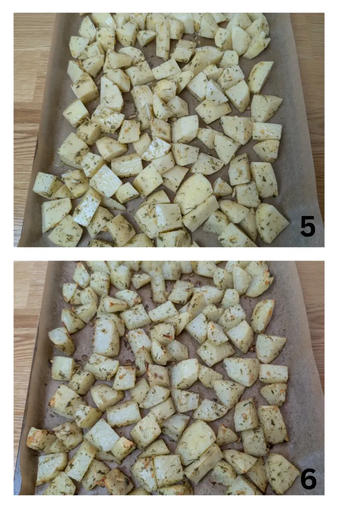 Oven Roasted Ranch Potatoes 5-6 process shots