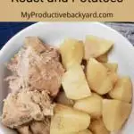 Slow Cooker Pork Roast and Potatoes Pinterest Pin