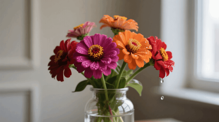 If Your Cut Zinnias Wilt Within A Day Of Coming Inside, You May Have Cut Them At The Wrong Stem Stage
