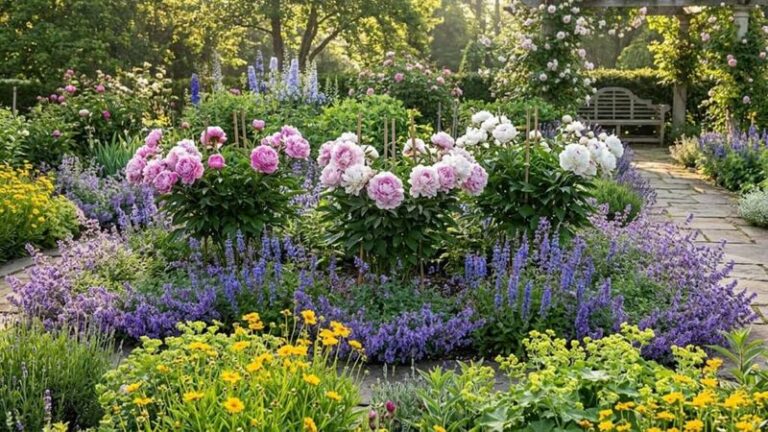 Thyme as a Low-Growing, Insect-Friendly Companion for Peonies