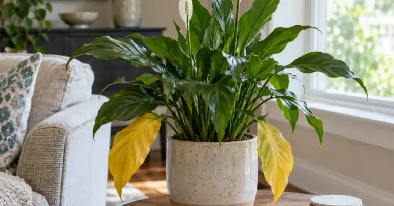Peace Lily Leaves Turning Yellow After Repotting? Check These Conditions Before Assuming Transplant Stress