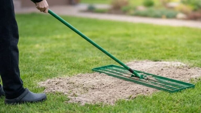 Fix Shallow Low Spots in Your Lawn With a Rake, Shovel, and Topsoil Before You Rent a Roller
