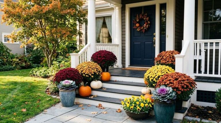 A Three-Plant Fall Porch Pot That Brings Seasonal Color Into a North Carolina Winter